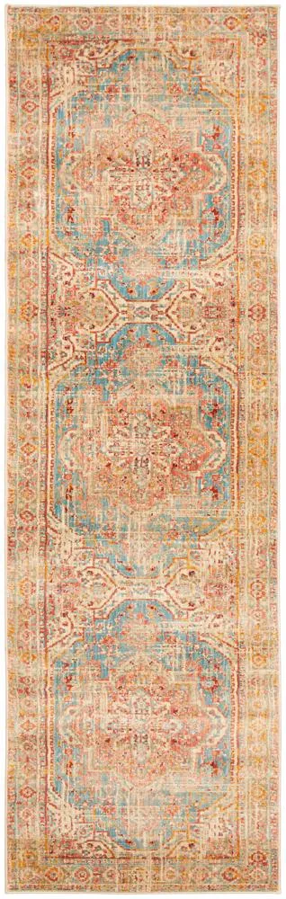 Damask Blue Rug