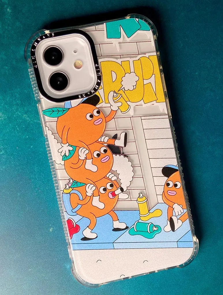 Dirty Pote x Skinnydip Orange Print Shock iPhone Case