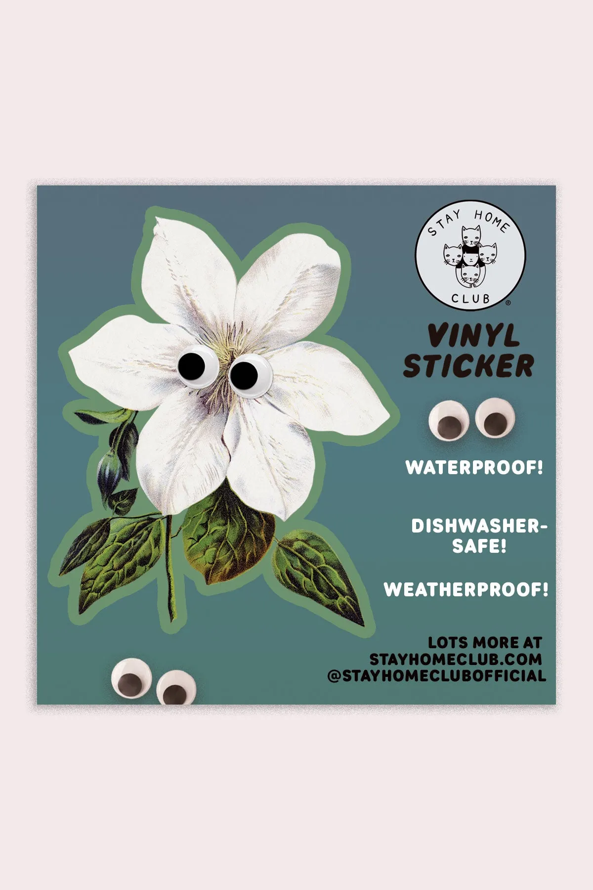 Googly Clematis Vinyl Sticker