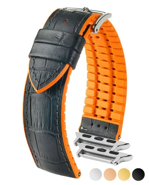 HIRSCH ANDY Performance Alligator Embossed Calfskin Watch Band  092 76 28