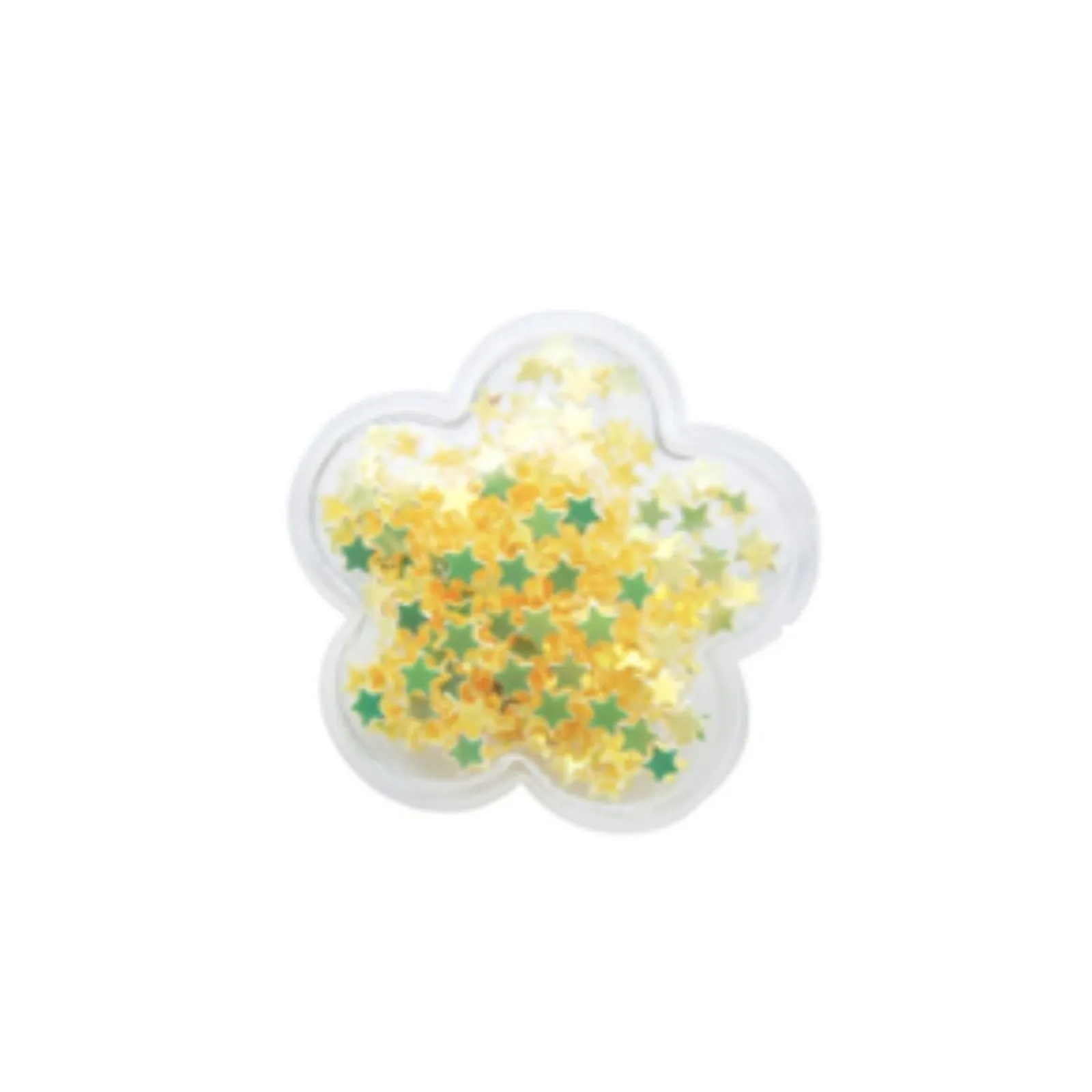 Jibbitz-10011773 Squishy Glitter Flower Unisex Unisex