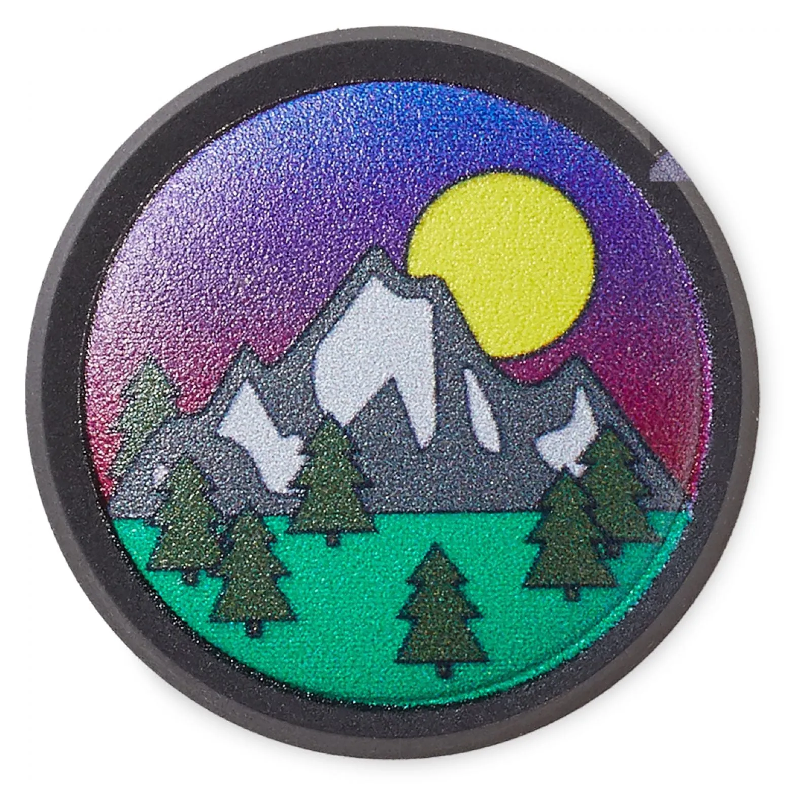 Jibbitz Unisex Circle Mountain Scene Naturaleza