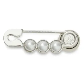 Jibbitz Unisex Pearl Safety Pin Joyería