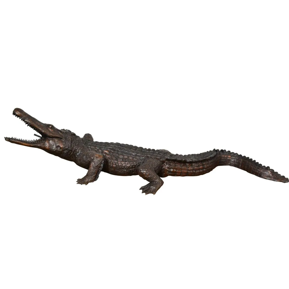 Life-size Bronze Alligator Statue