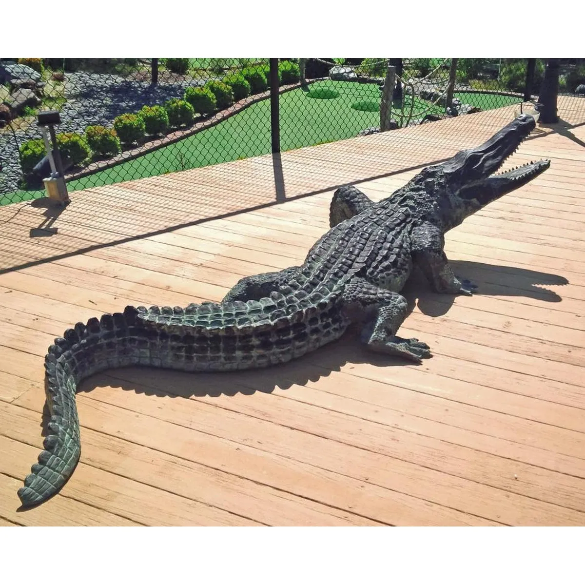 Life-size Bronze Alligator Statue