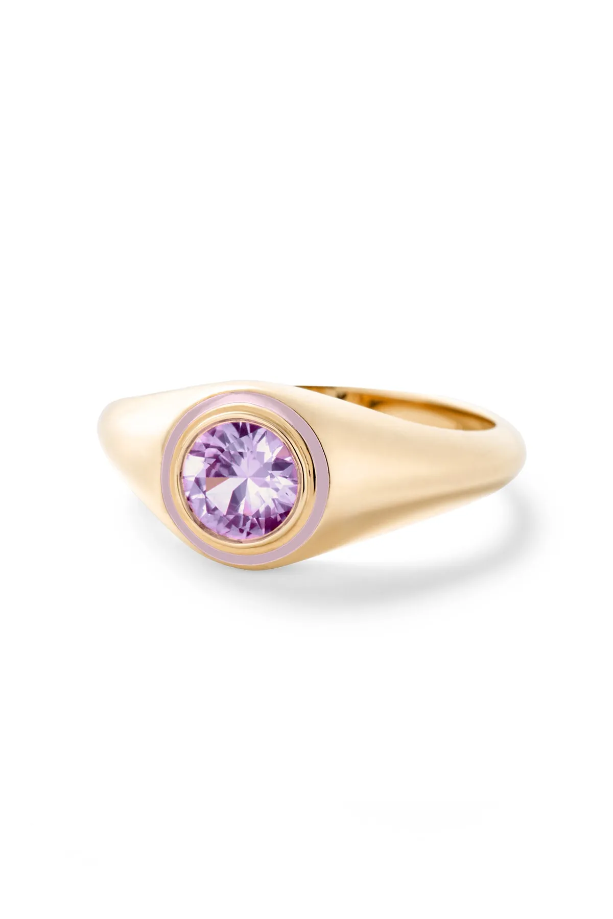 Madison Round Bezel Signet Ring