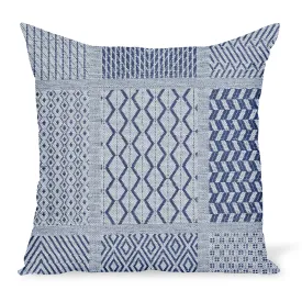 Peter Dunham Textiles Outdoor Nawab in Pacific/Lagoon Pillow