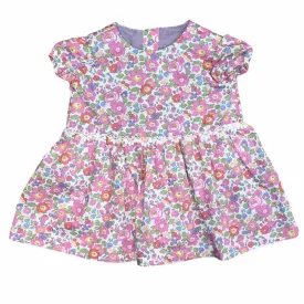 Pink Pansy Cotton Dress