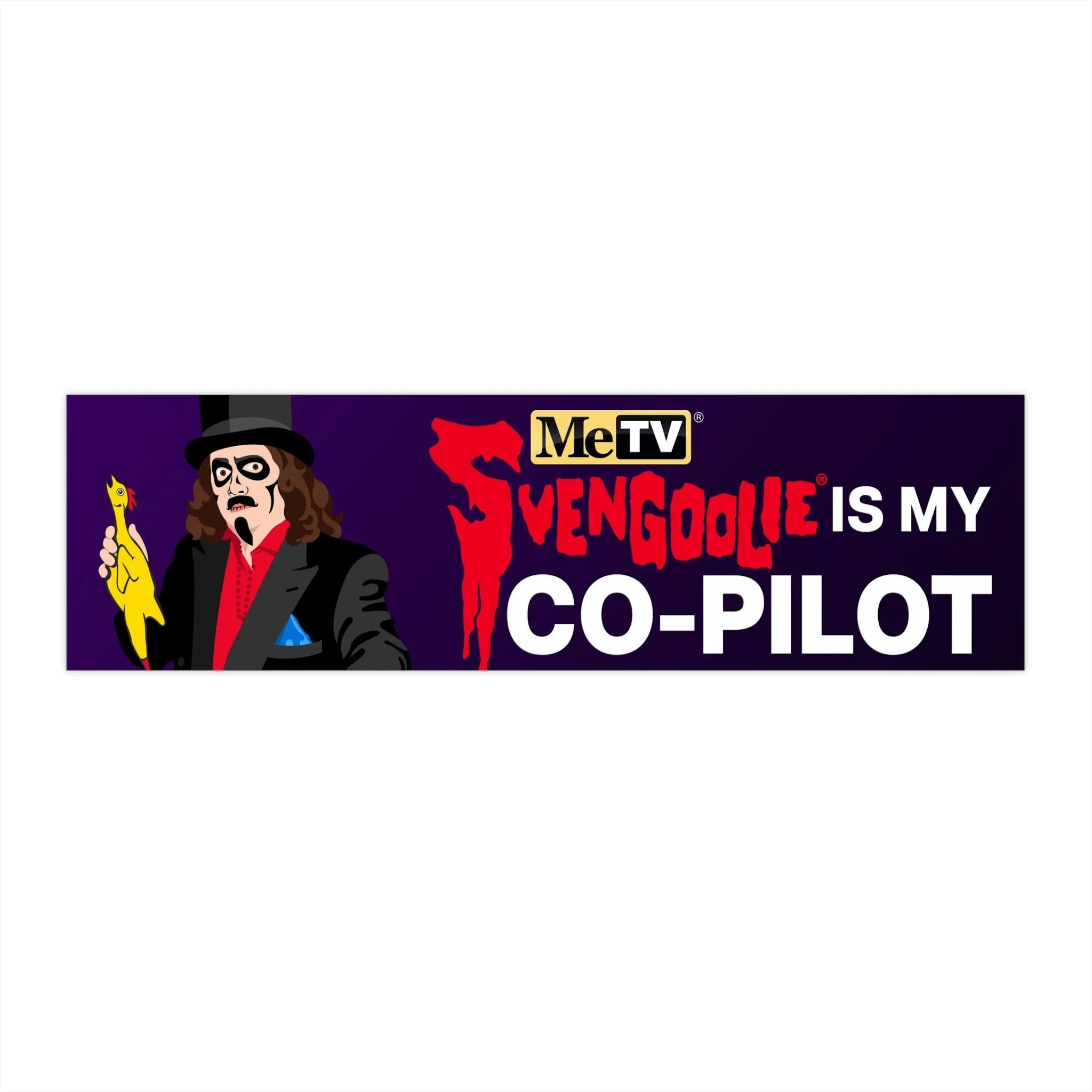 "Svengoolie Is My Co-Pilot" Svengoolie® Bumper Sticker