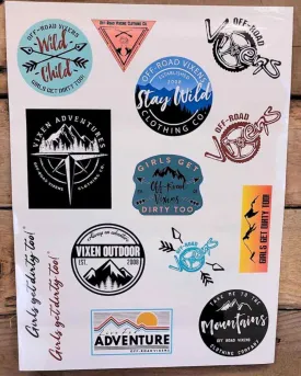 Vixen Outdoor Sticker Sheet